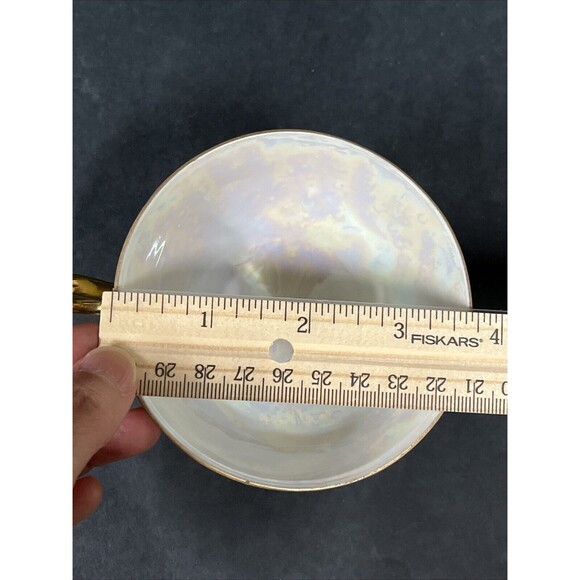 VTG‎ Royal Halsey Very Fine Cup and Saucer Yellow Gold Iridescent Rare - Picture 7 of 12
